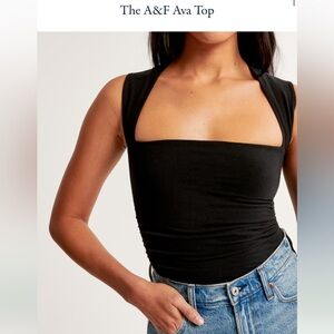 Ava top , black NWT